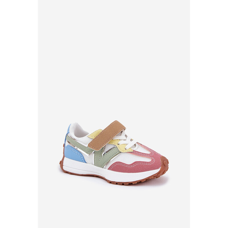 Boto Dětské sneakersy na suchý zip multikolor Tezzu