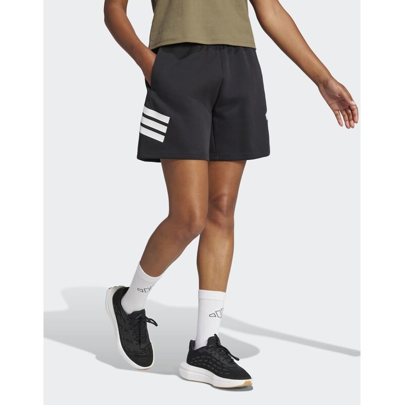 adidas performance Future icons 3-stripes shorts in black