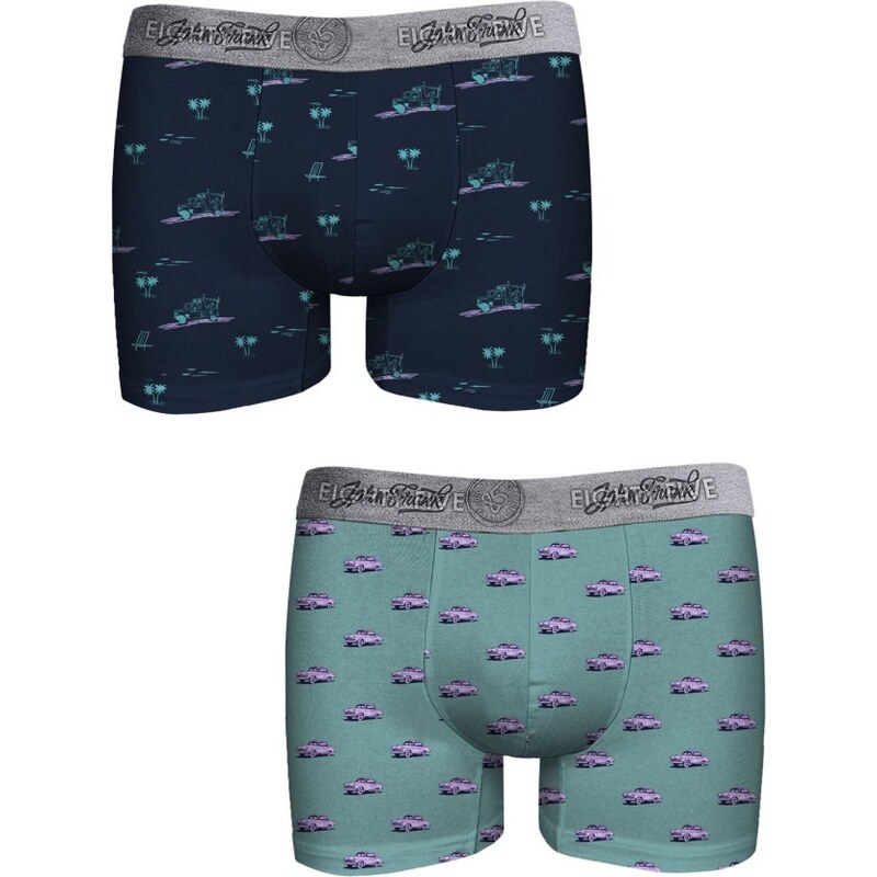 Pánské boxerky John Frank JF2BEF38 2pack