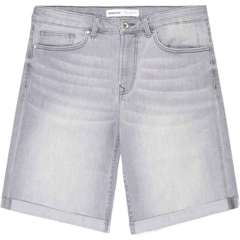 Bershka Džíny světle šedá