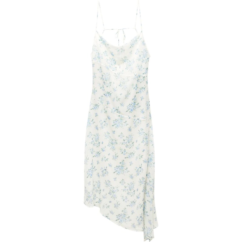 Pull&Bear Šaty pastelová modrá / světlemodrá / zelená