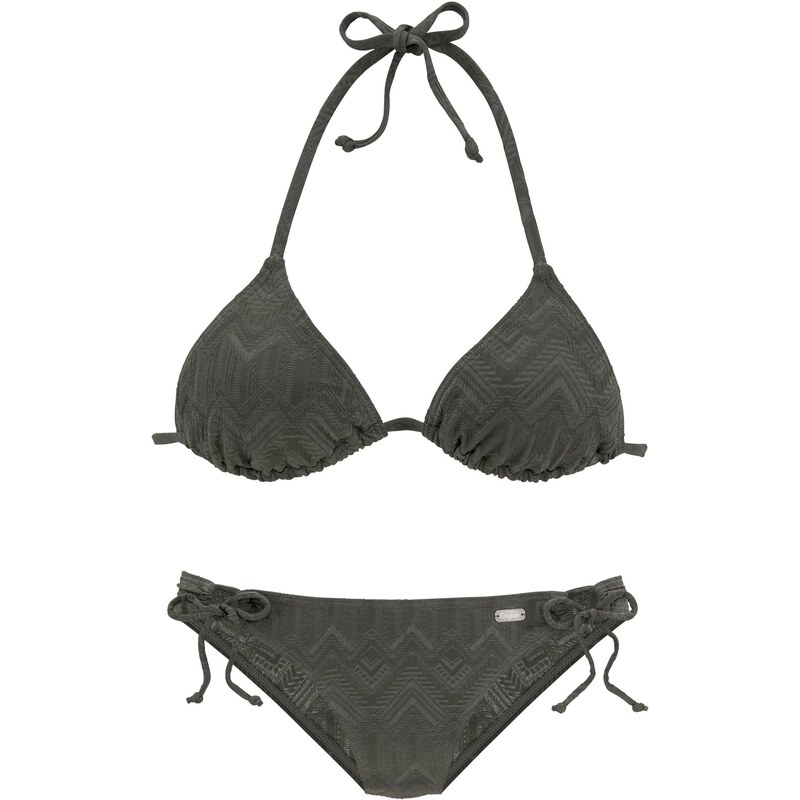 BUFFALO Bikiny tmavě zelená