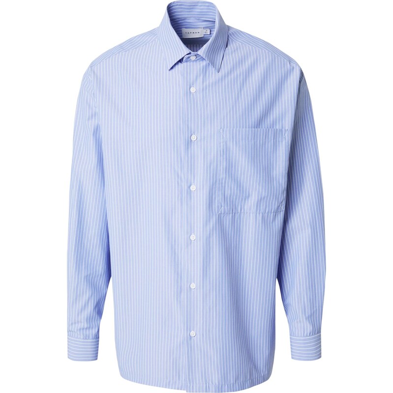 TOPMAN Košile světlemodrá / bílá