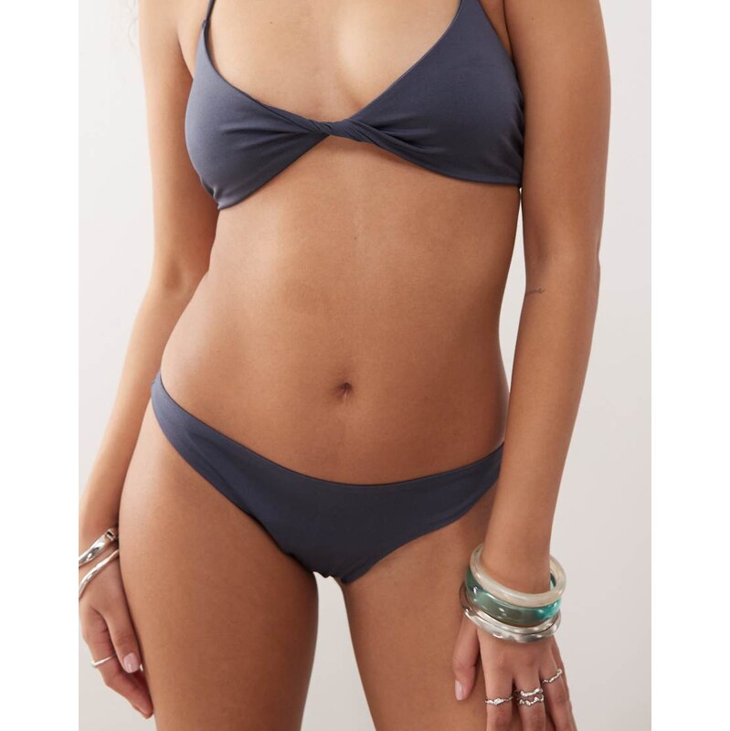Weekday brazilian bikini bottoms in dusty navy 114463863