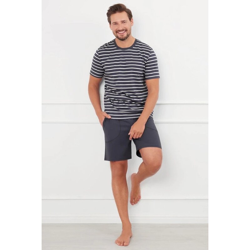 Italian Fashion pánské pyžamo Bert - bavlna
