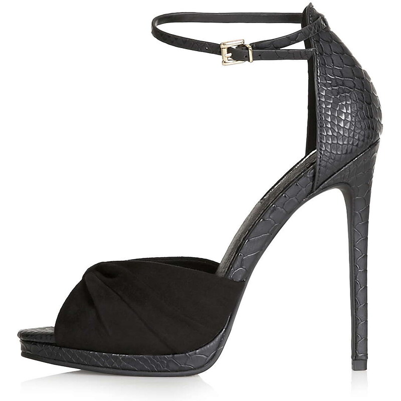 Topshop ROCCO Ruched High Sandals