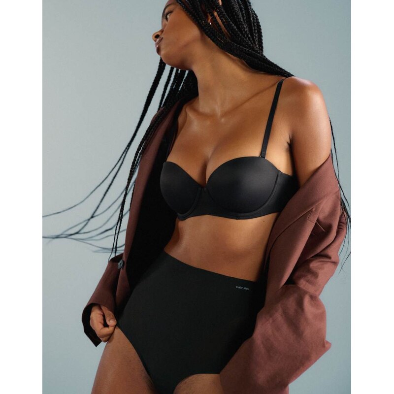 Calvin Klein perfectly fit strapless push up bra in black