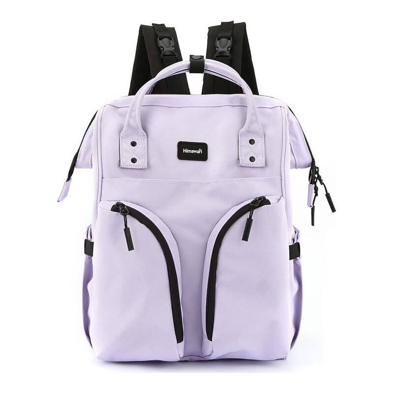 BASIC Himawari Lila prostorný dámský batoh z polyesteru 105673840