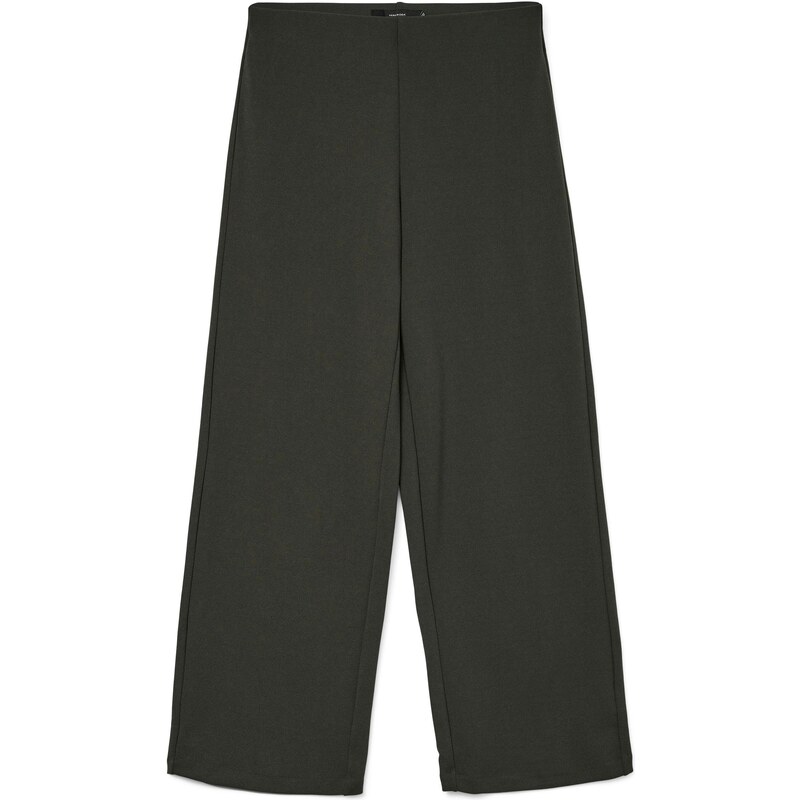 VERO MODA Kalhoty BERLIN tmavě zelená