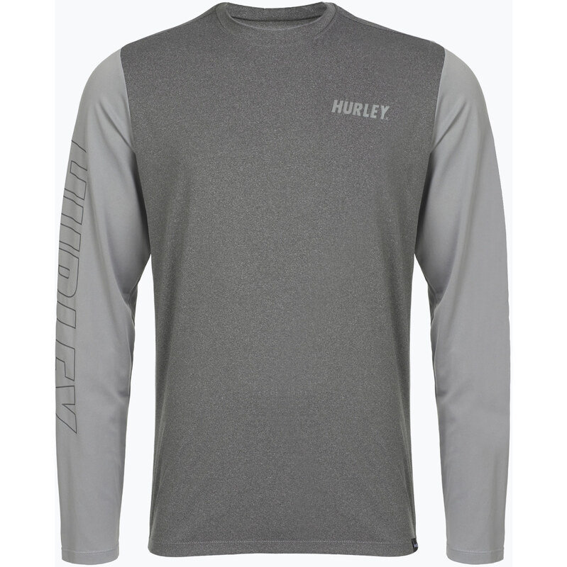 Pánské tričko longsleeve Hurley H2O-Dri Easton ion grey heather