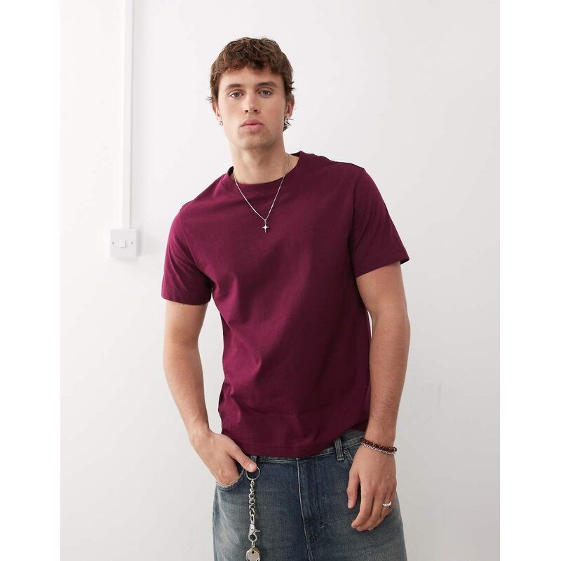 Weekday boxy oversized fit heavyweight jersey t-shirt in