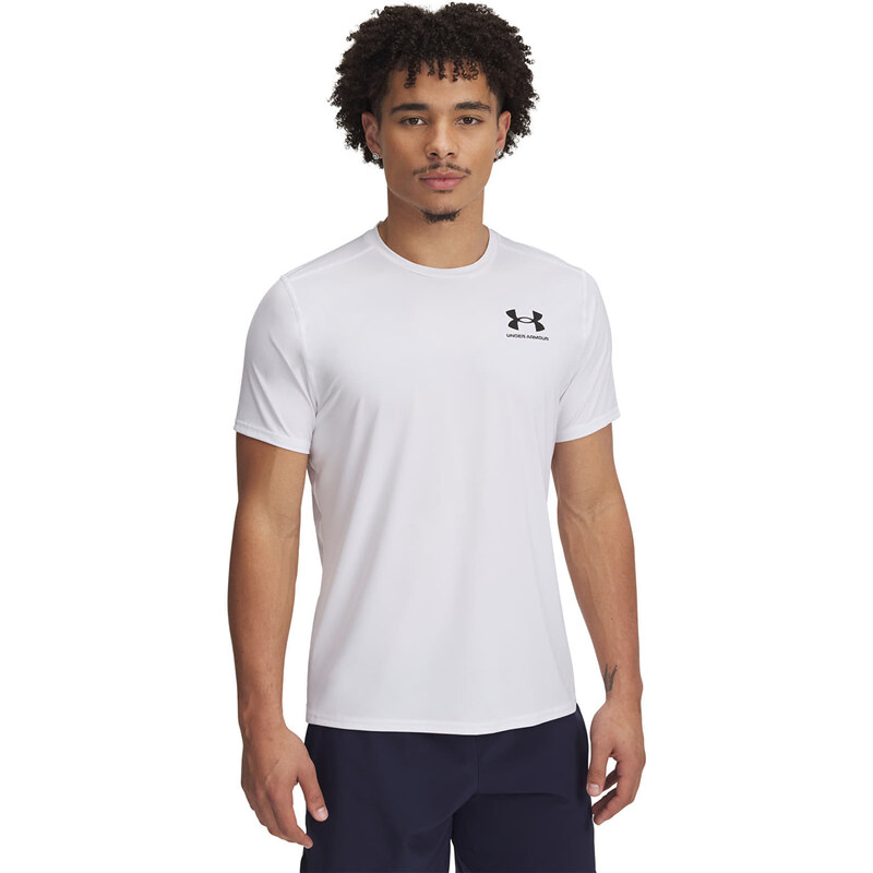 Tričko Under Armour Heatgear Fitted SS Tee White/ Black L
