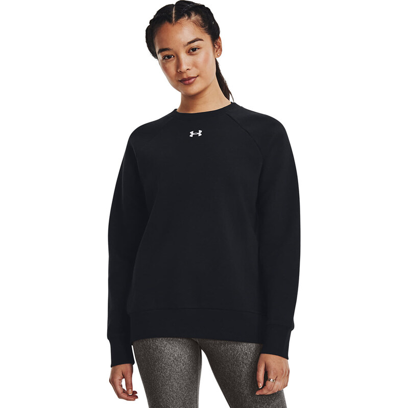 Mikina Under Armour Rival Fleece Crew Black/ White M