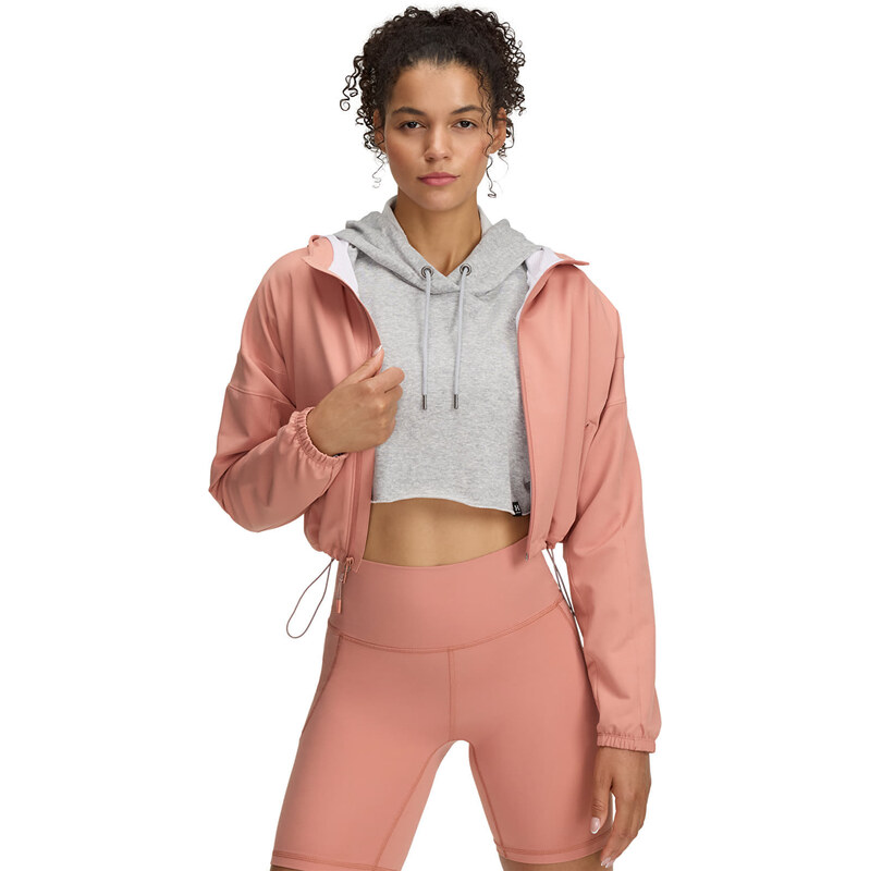 Bunda Under Armour Unstoppable Woven Hooded Jacket Canyon Pink/ Black 105694035