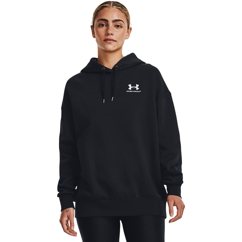 Mikina Under Armour Icon Fleece OS Hoodie Black/ White M
