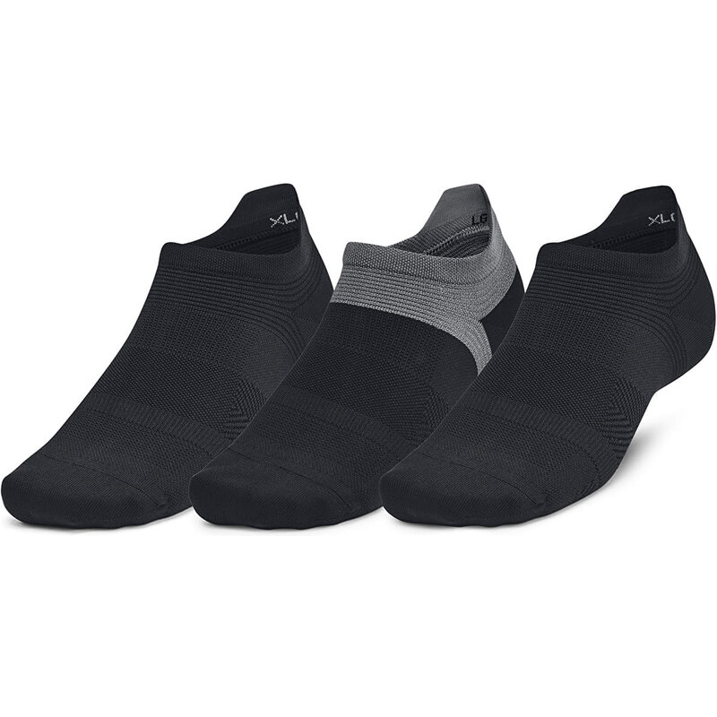 Ponožky Under Armour AD Run Lite 3-Pack NS Black/ Black/