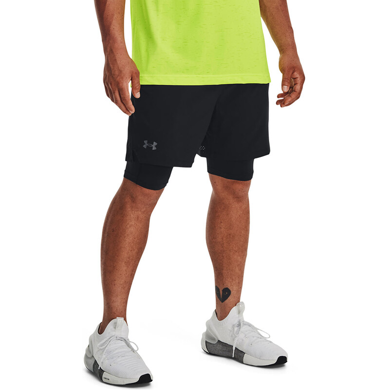 Šortky Under Armour Vanish Woven 2in1 Sts Black/ Black/ Pitch