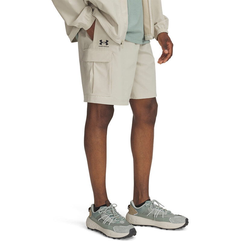 Šortky Under Armour Vibe Woven Cargo Short Khaki Base/ Black L