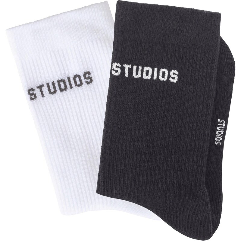 Copenhagen Studios Sportovní ponožky antracitová / bílá