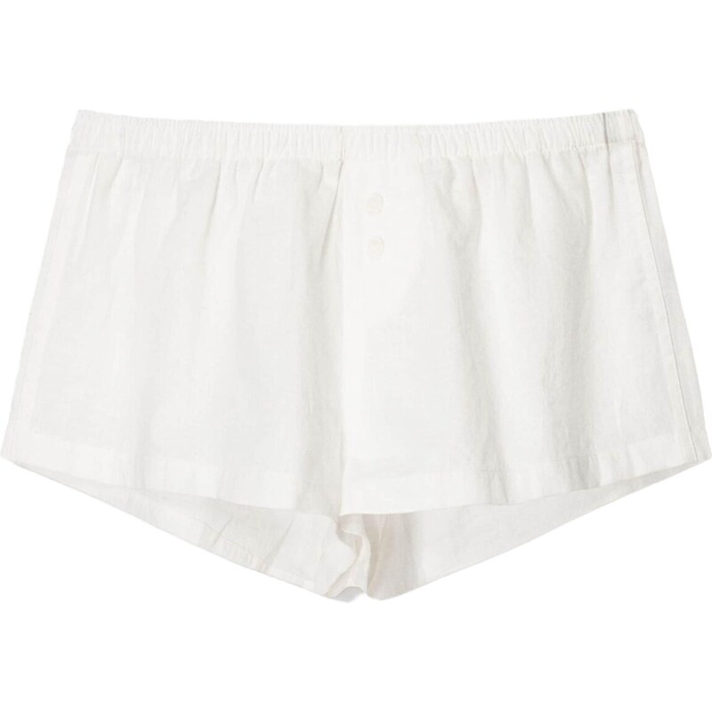 Bershka Kalhoty světle béžová