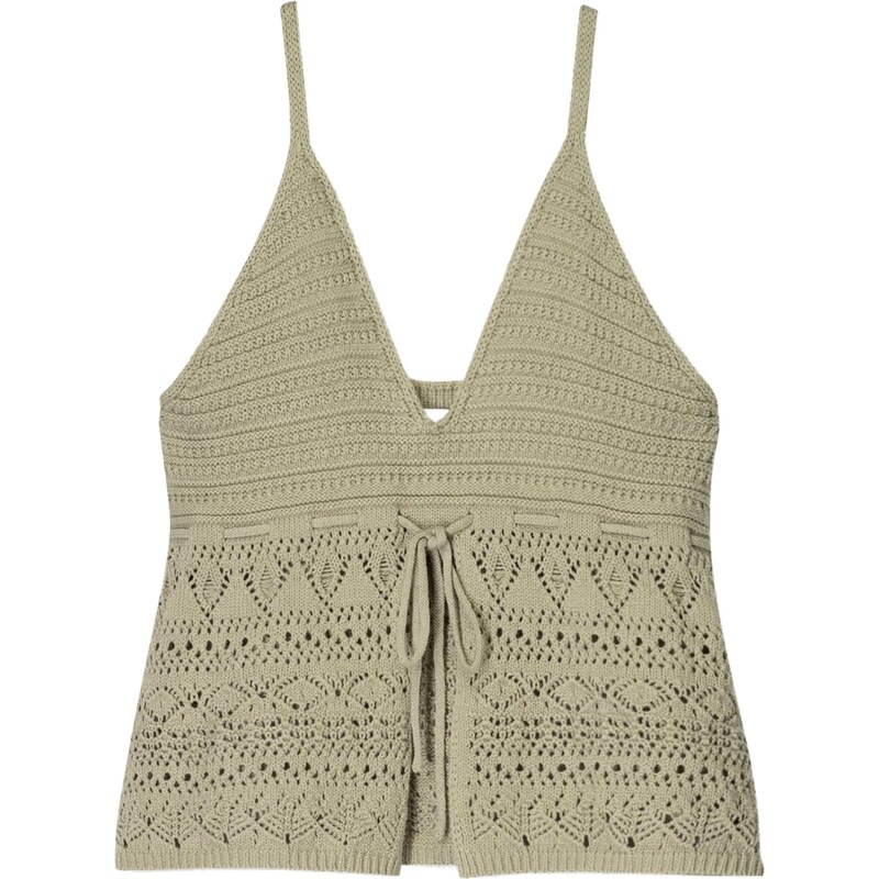 Bershka Kardigany tmavě béžová