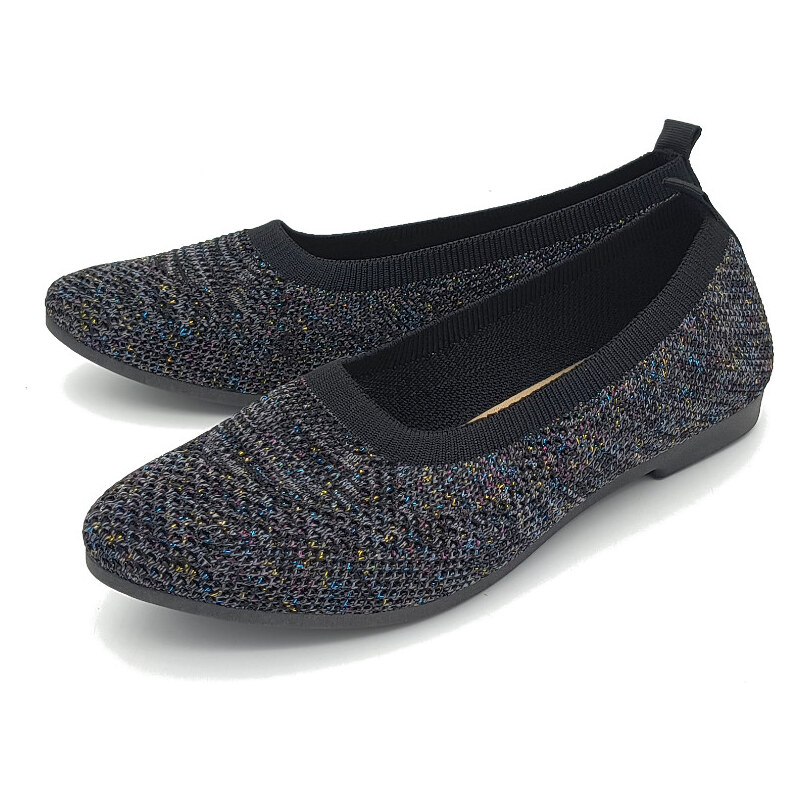AZA Dámské baleríny YLWX2301 Ladies černá 105695454