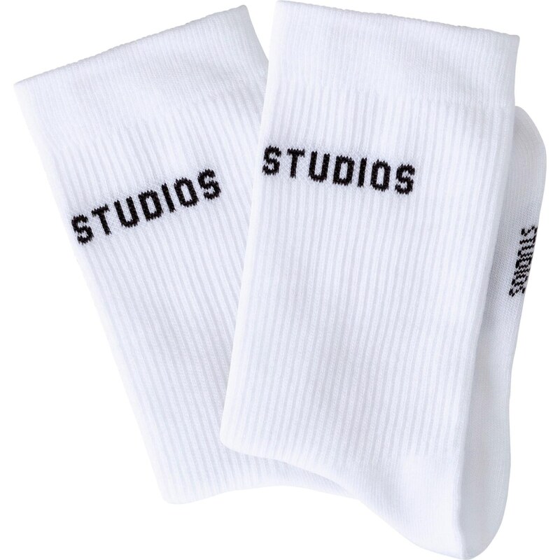 Copenhagen Studios Sportovní ponožky černá / bílá