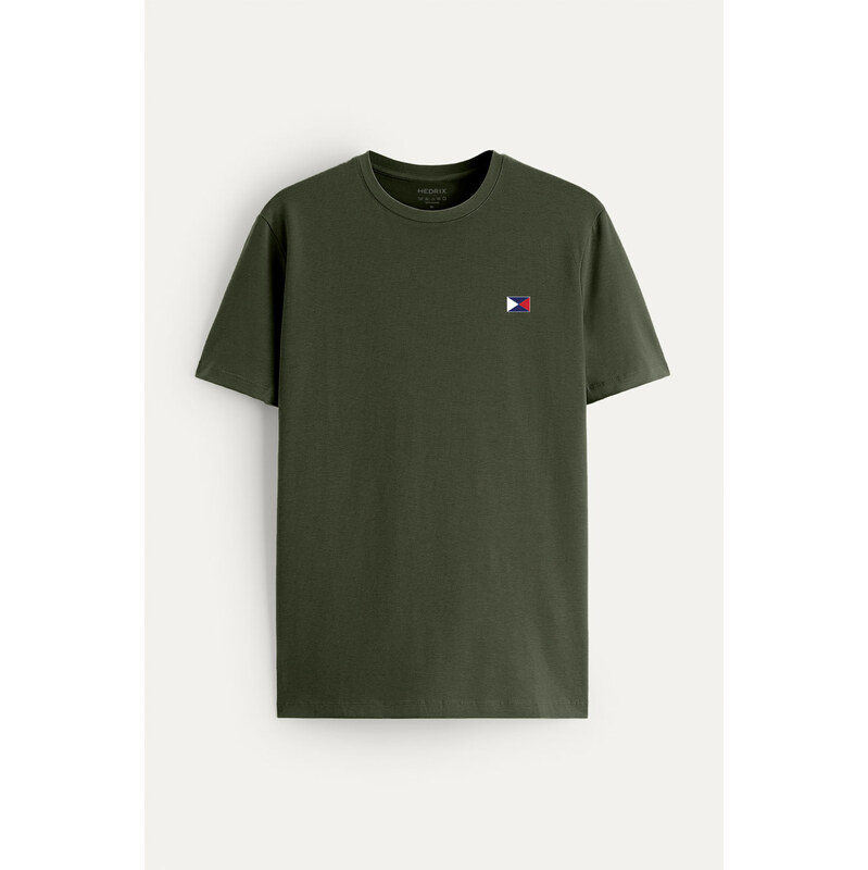 Tričko, Barva Khaki, s Potiskem Guardian Mark