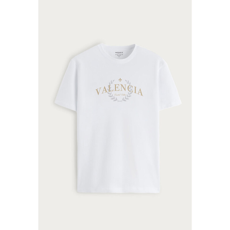 Tričko, Barva Bílá, s Potiskem Valencia Elite