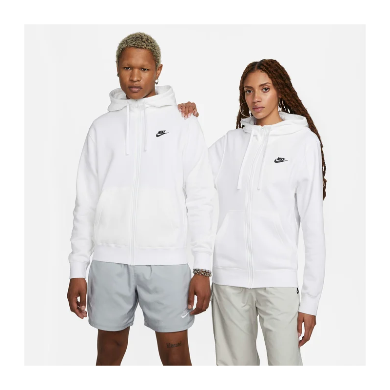 Nike Sportswear Club Fleece WHITE/WHITE/BLACK