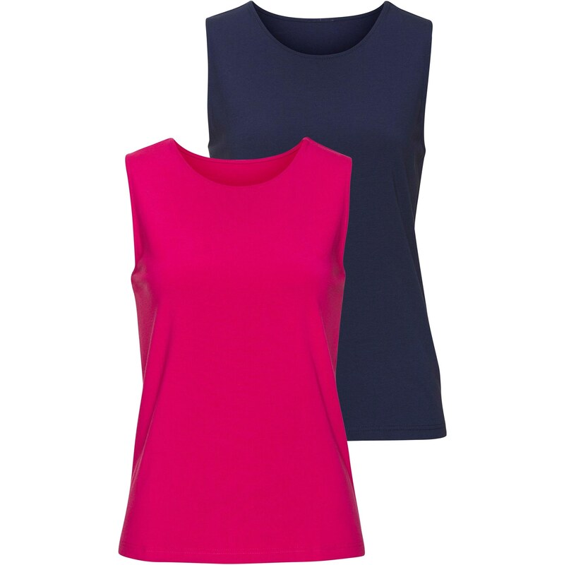 LASCANA Top marine modrá / pink 107207248