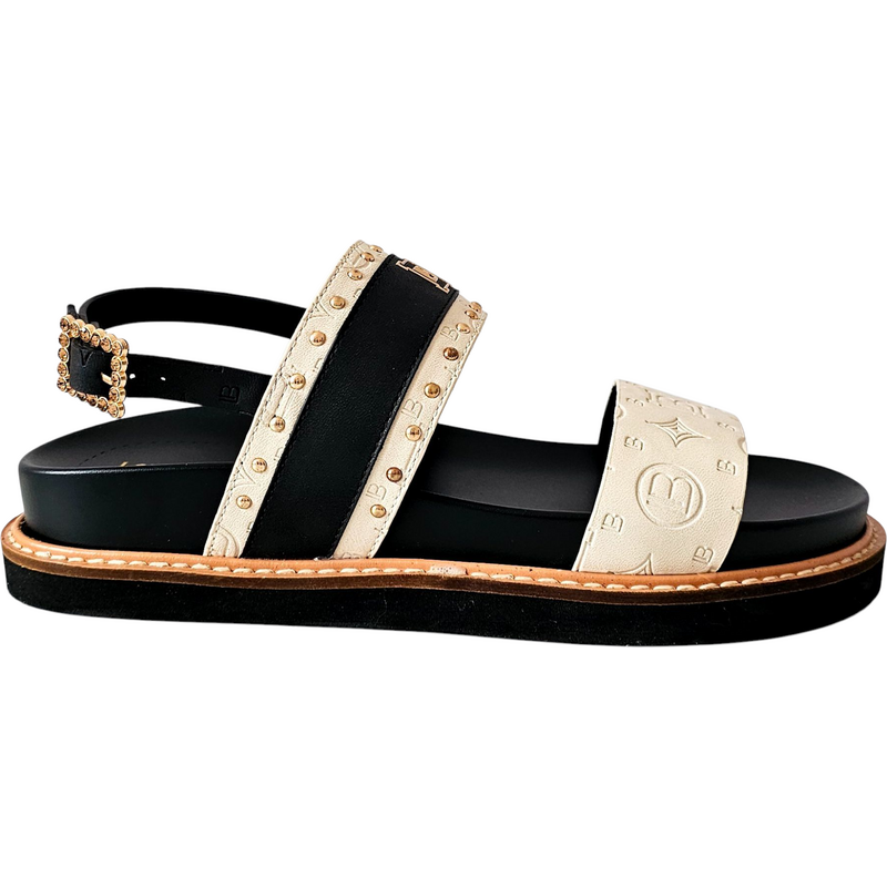 Černé sandály Laura Biagiotti GL Calf Ivory