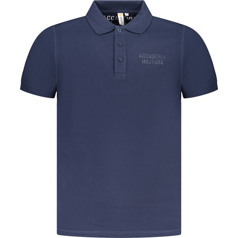 ACCADEMIA MILITARE Pánské modré polo triko s krátkým rukávem 107265310