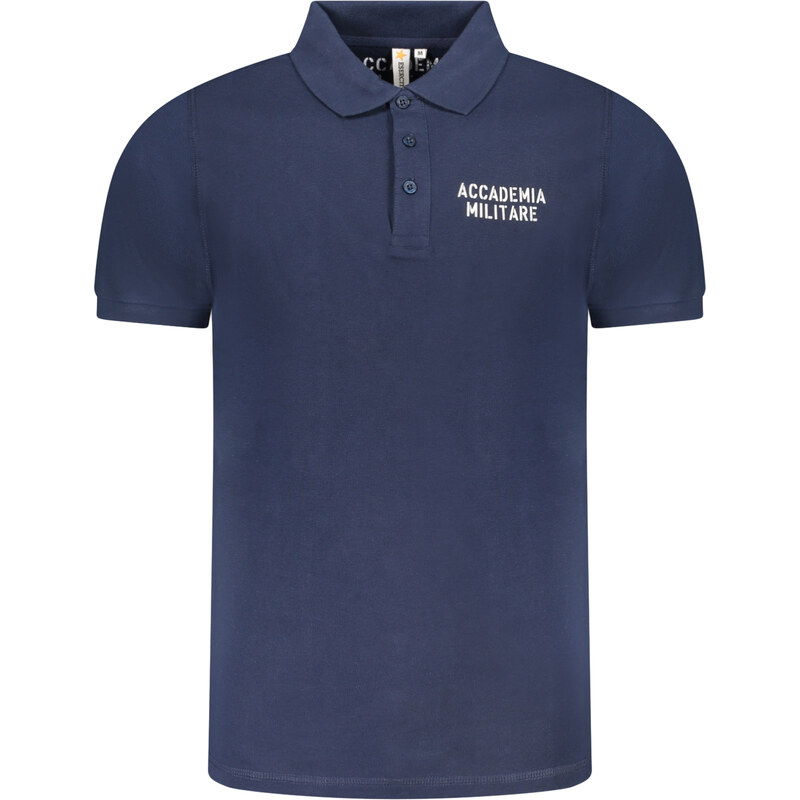 ACCADEMIA MILITARE Modré pánské polo triko s krátkým rukávem 107271862