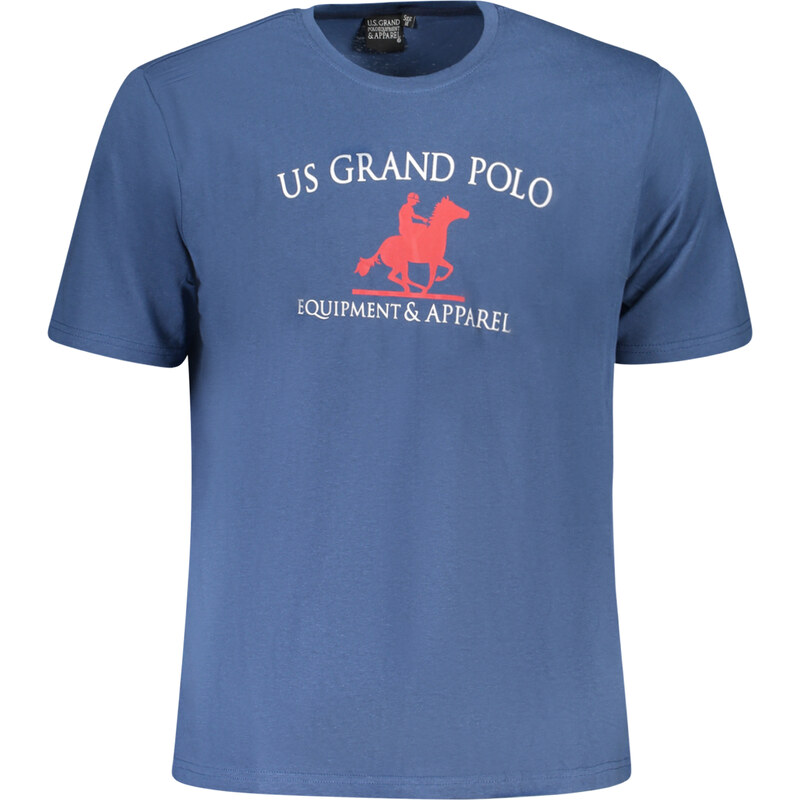 U.S. GRAND Modré triko US Grand Polo s krátkým rukávem