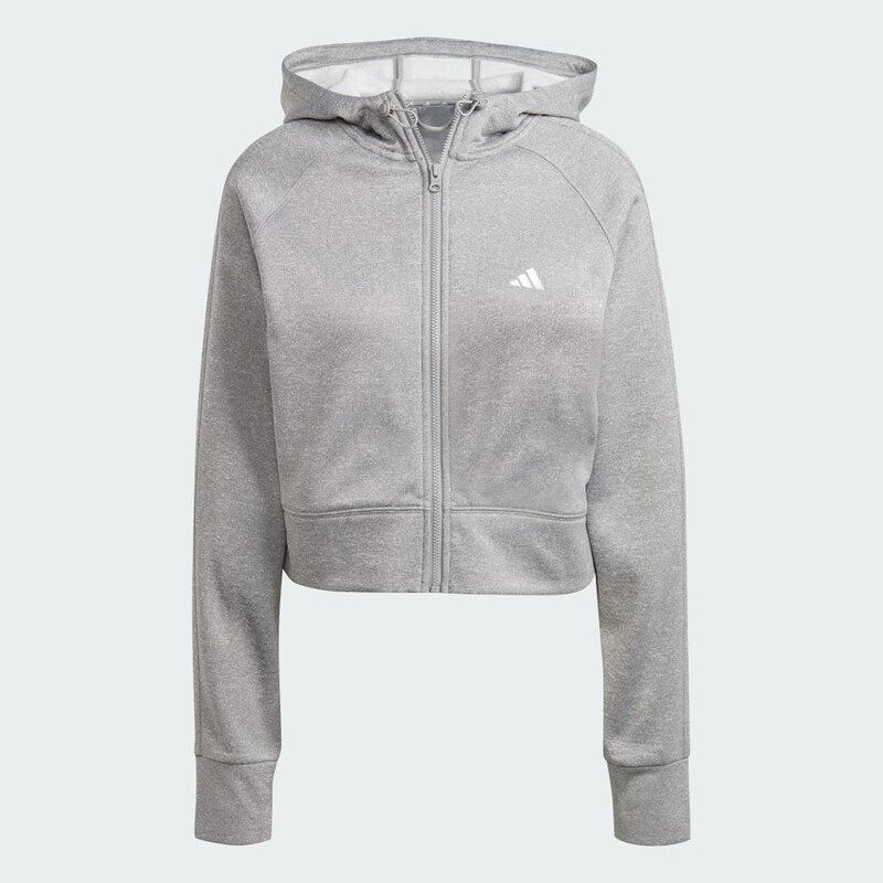 Adidas AEROREADY Game and Go Full-Zip Hooded Fleece Jacket 115738276