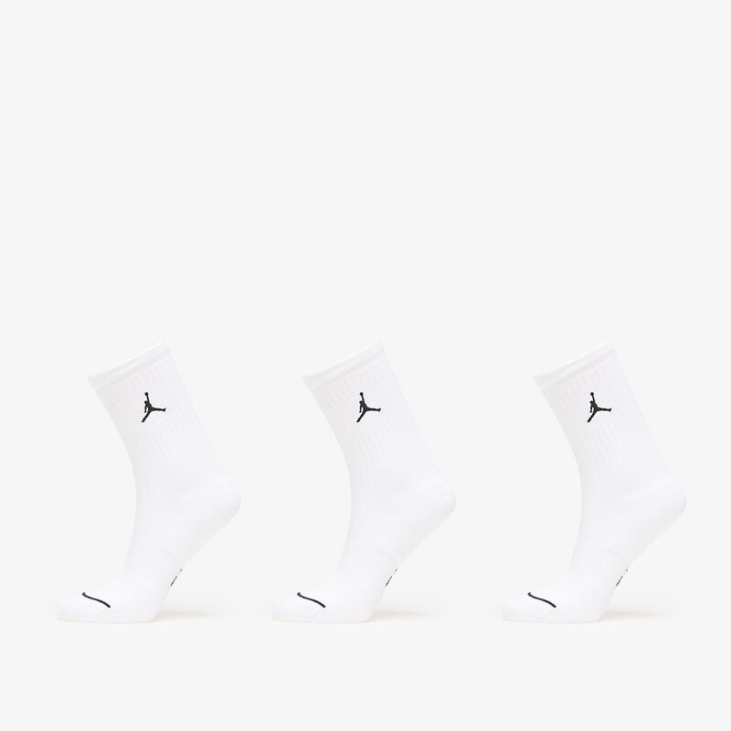 Ponožky Jordan Everyday Crew Socks 3-Pack White/ Black XL