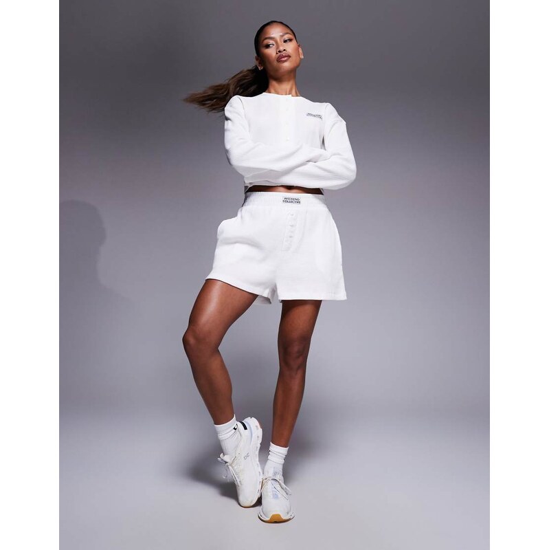 ASOS Weekend Collective Weekend Collective co-ord waffle shorts with 109527160