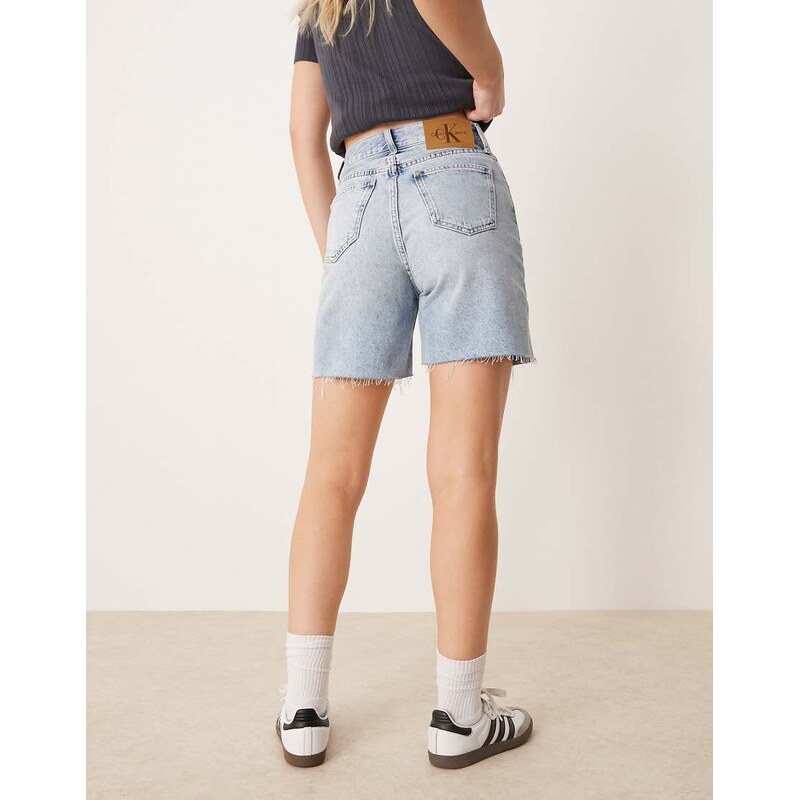 Calvin Klein Jeans bermuda jorts in light wash-Blue 105762449