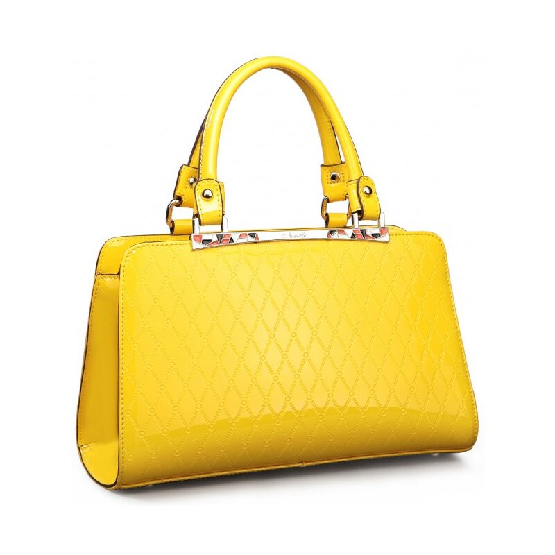 Nucelle dámská kožená kabelka Missi žlutá