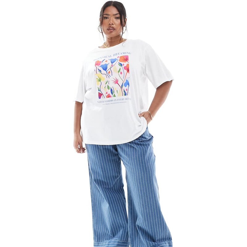 ASOS Curve ASOS DESIGN Curve tie front wide leg jean with
