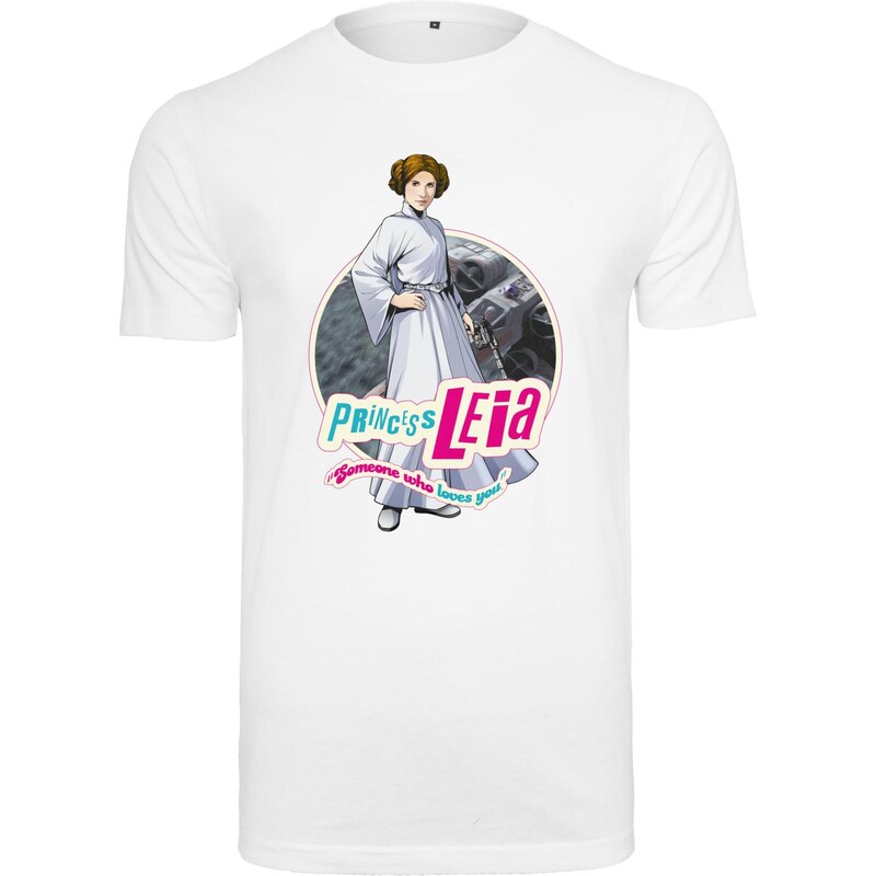 Merchcode Tričko Star Wars Leia mix barev / bílá