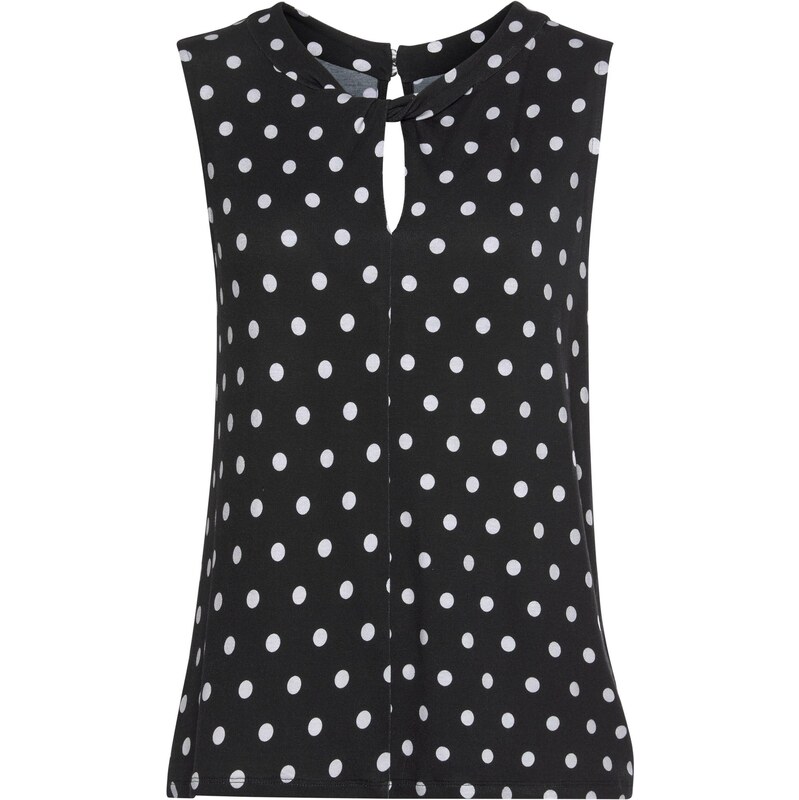 LASCANA Top černá / bílá 108760109