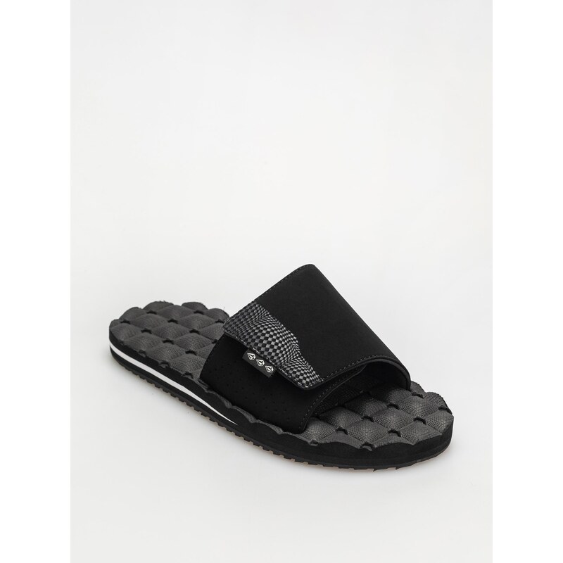 Volcom Recliner Slide (black white)černá