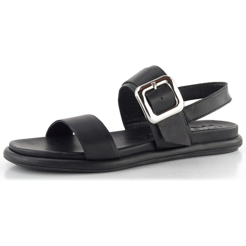 Wonders kožené páskové sandály Negro BT-8903 105764165