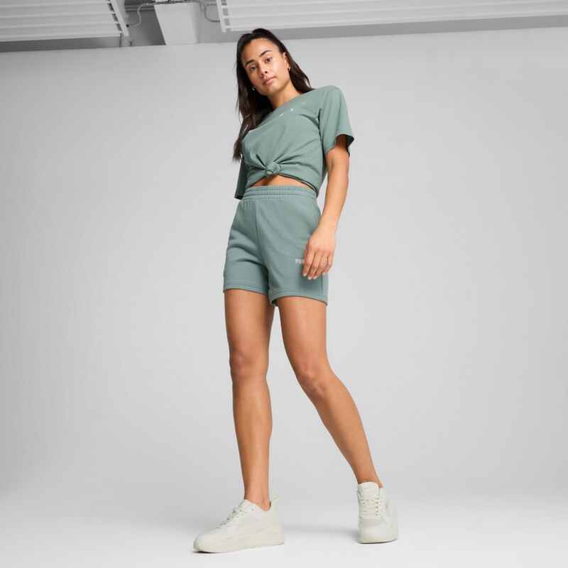 PUMA - ESS SMALL NO. 1 LOGO 5 HIGH-WAIST SHORTS TR DÁMSKÉ TEPLÁKOVÉ 105767860