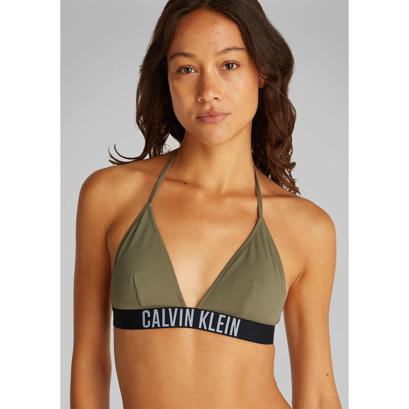 Dámské plavky Calvin Klein KW0KW02854 Olivová