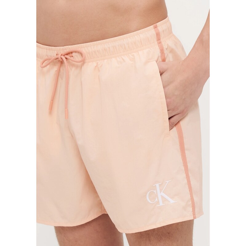 Pánské plavky Calvin Klein KM0KM01102 Meruňková