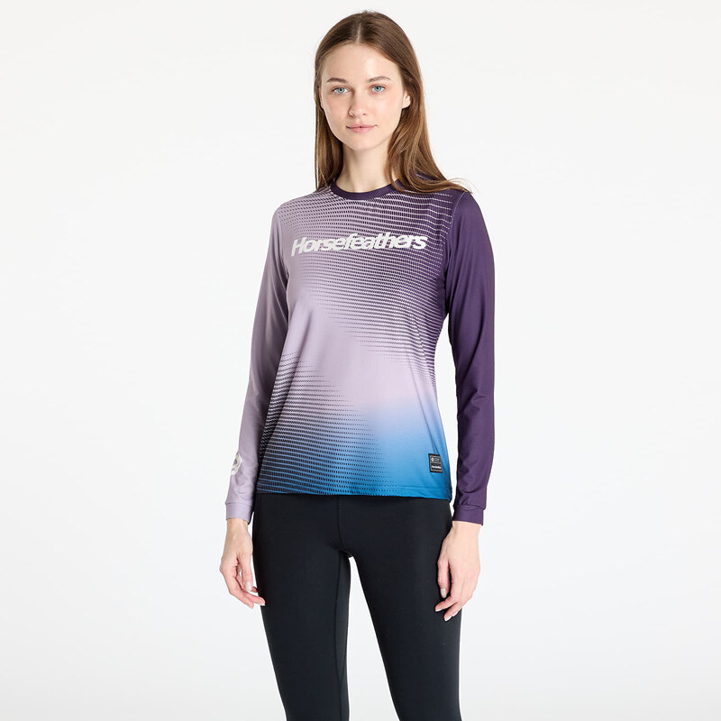 Tričko Horsefeathers W Quantum Ls Bike Jersey Iris Fade Out S 105780706