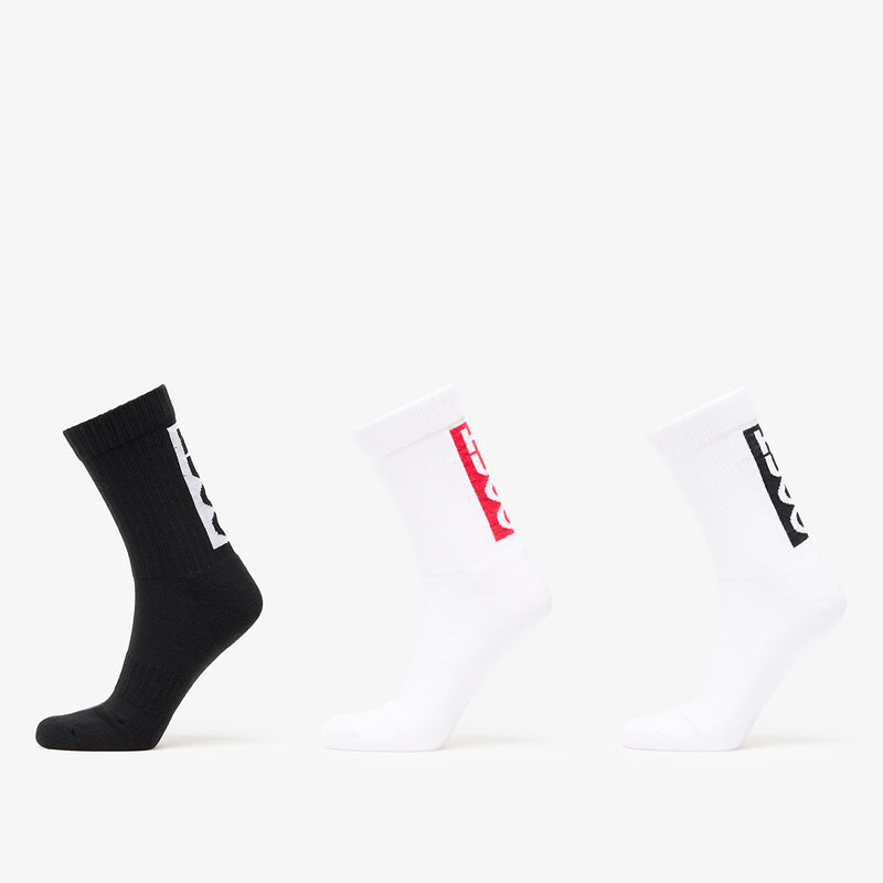Ponožky Hugo Boss QS Back Label CC 3-Pack Multicolor 40-46